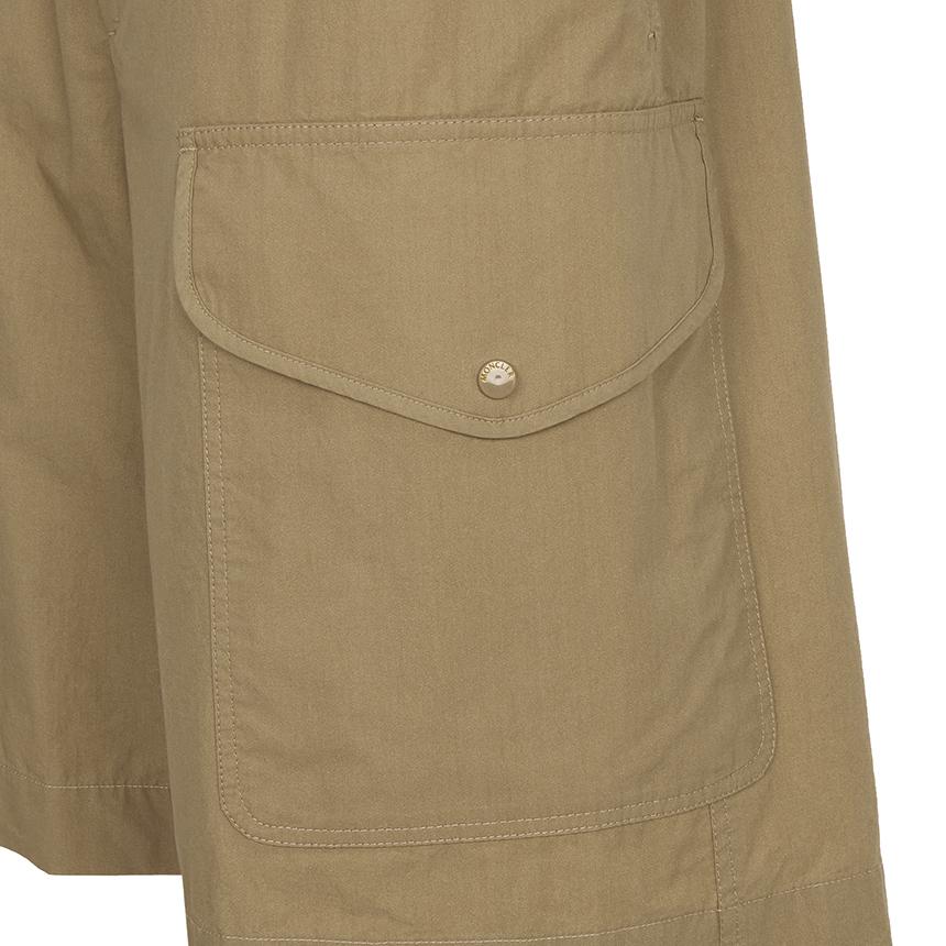 Moncler Men’s Cargo Shorts Navy Cotton Ripstop Shorts