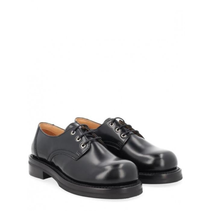 OUR LEGACY Glazed Black Leather Railway Loafers A2267 RB