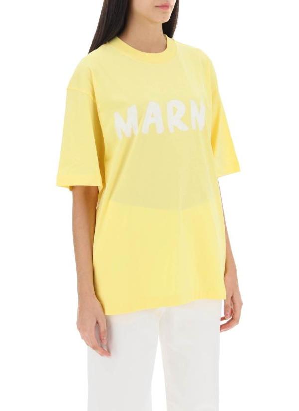 Marni Logo Cotton T-Shirt THJET49EPHU SCS11 L1Y20