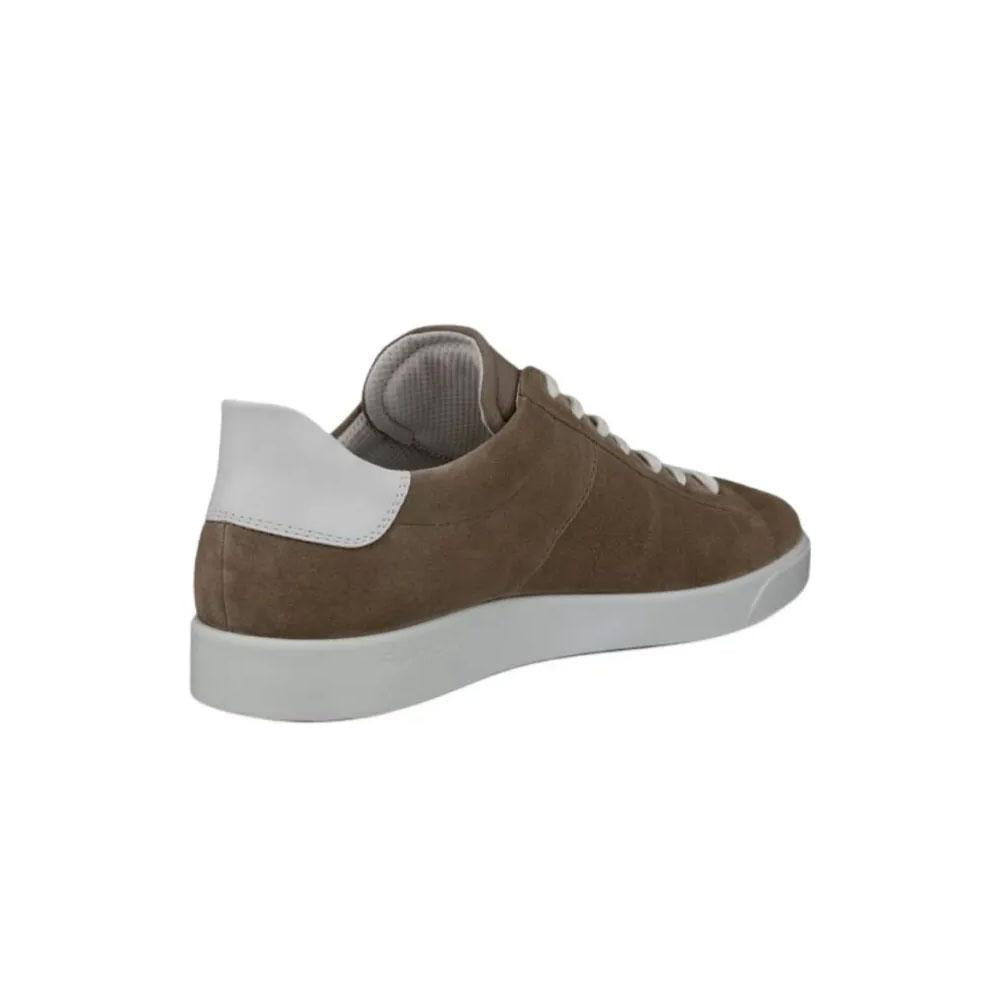 ecco Light Brown Leather Low-Top Sneakers for Men 521304 61451