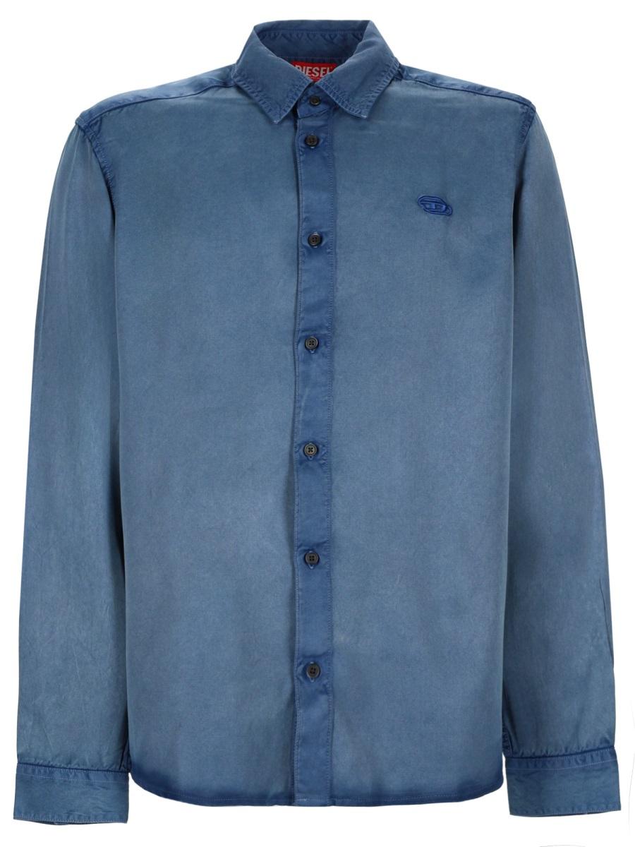 DIESEL Long Sleeve Shirt Men’s Cotton Casual Button-Down
