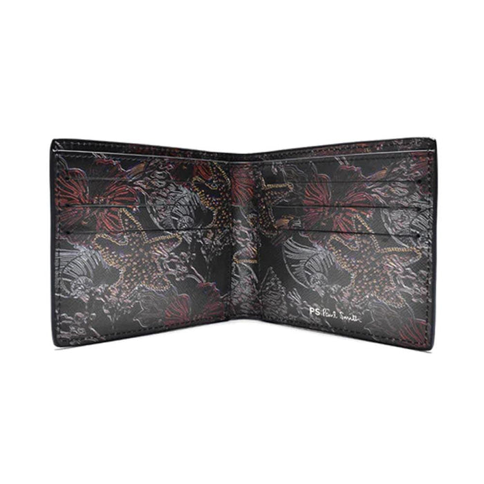 Paul Smith Silver Logo Coral Reef Bifold Wallet for Men KOUTLI 79