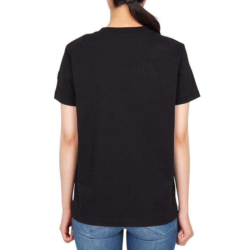Moncler Women’s Short Sleeve T-Shirt Black Cotton