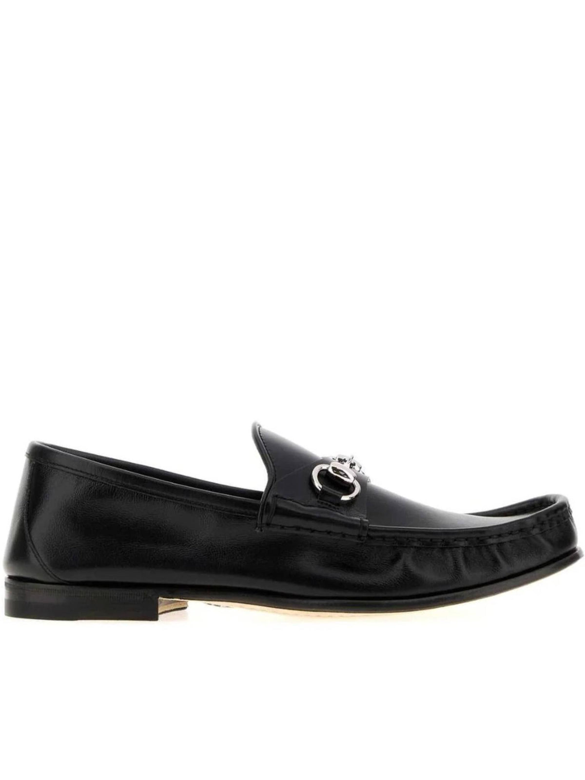 GUCCI Black Leather Loafers Men’s Classic Dress Shoes