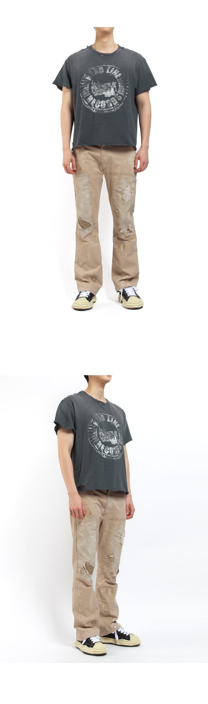GALLERY DEPT. Back Logo Grailed Short Sleeve T-Shirt GGT 10005 BLACK