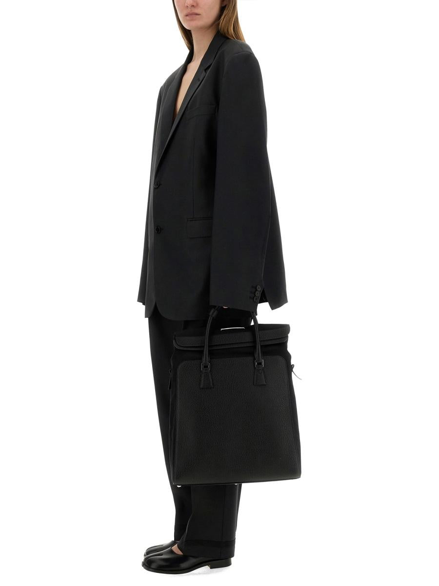 Maison Margiela Black Wool Blend Classic Trousers