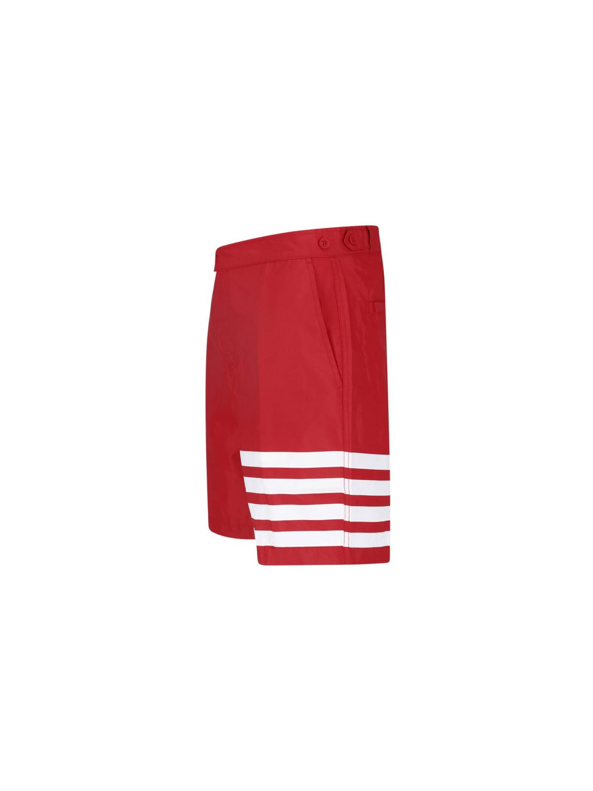 THOM BROWNE Navy Swim Shorts