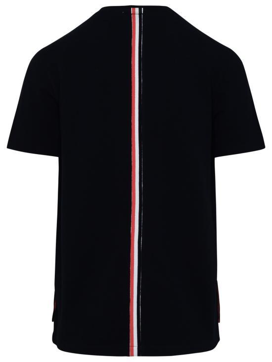 THOM BROWNE Short Sleeve T-Shirt for Men MJS056A00050415 NAVY DOM