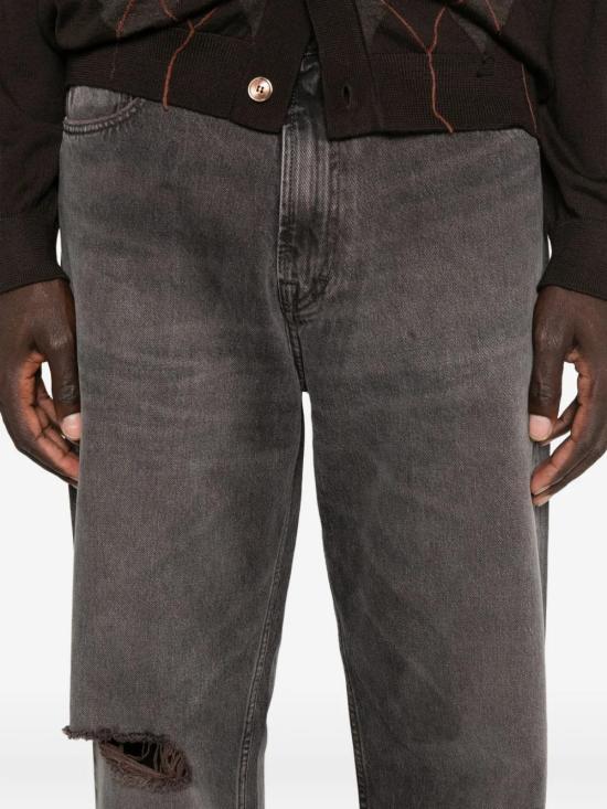 OUR LEGACY Third Cut High Waist Denim Pants M4255TH DARK BROWN DOM