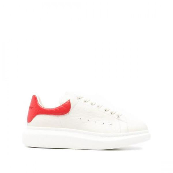 Alexander Mcqueen Oversized Leather Low-Top Sneakers 807881 WHAEG 9095