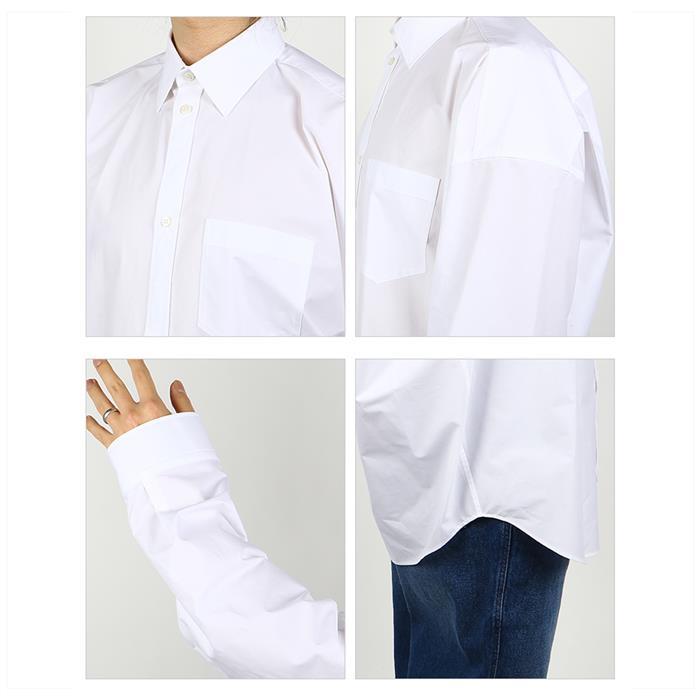 BALENCIAGA Poplin Oversized Long-Sleeve Shirt Black Men’s