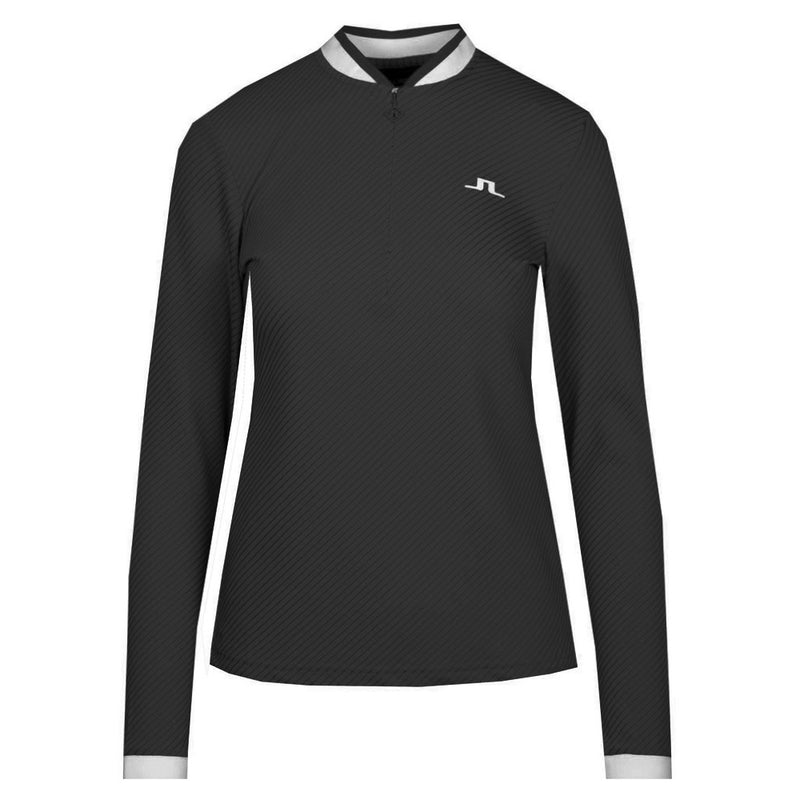 J LINDEBERG Leonora Mid Layer Half Zip T-Shirt Black