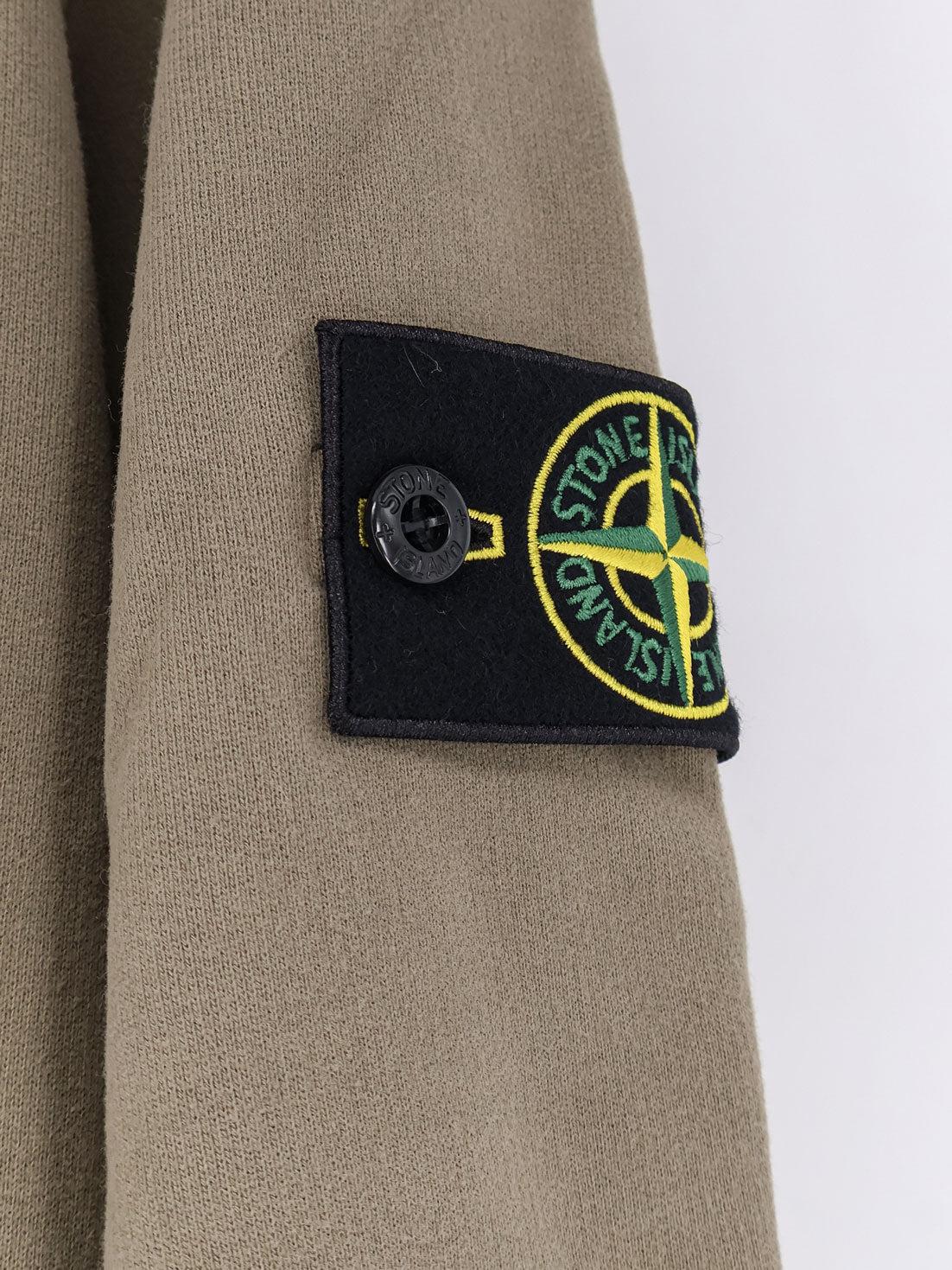 STONE ISLAND Cotton Pullover Hoodie Men’s Black