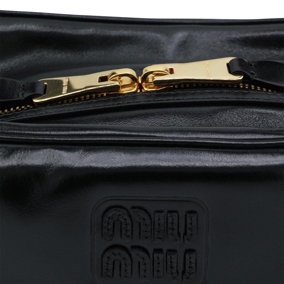 Miu Miu Black Leather Tote Bag