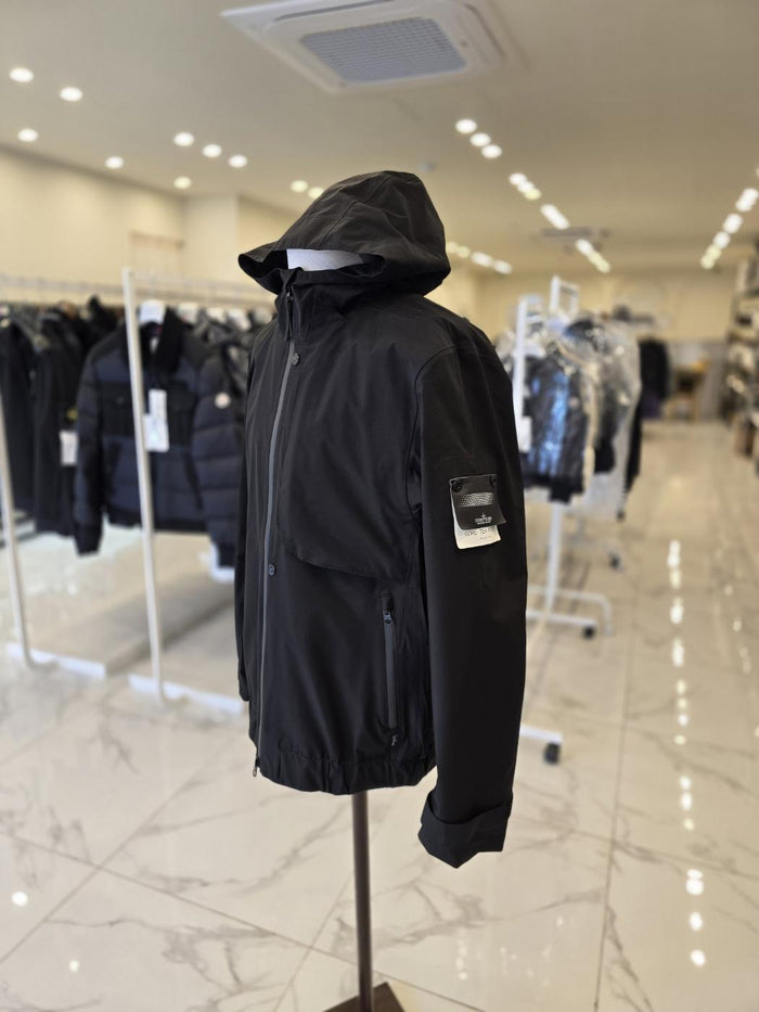 STONE ISLAND GORE-TEX Hooded Jacket with Black Patch for Men 731940501 V0029
