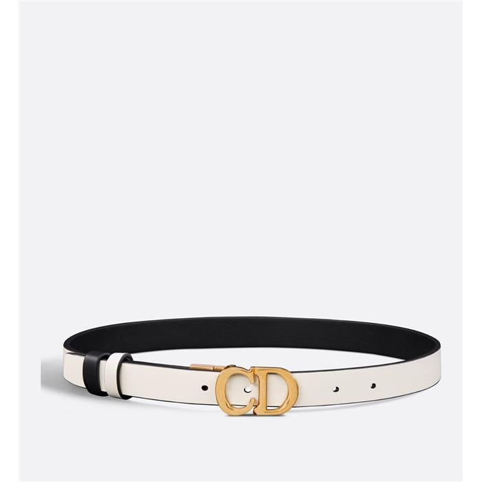 DIOR Reversible Leather Saddle Belt