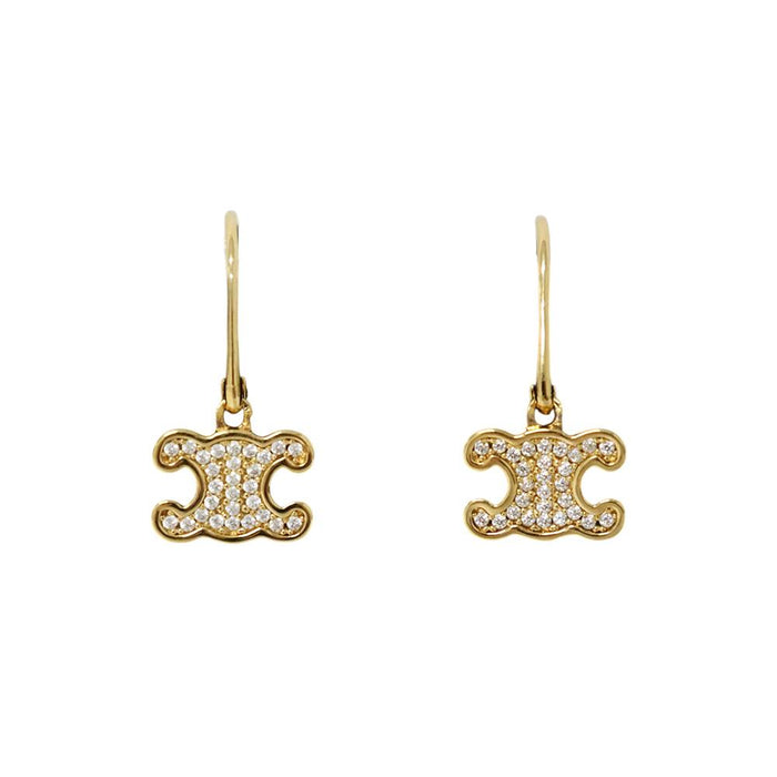 CELINE Triomphe Women’s Gold-Tone Earrings
