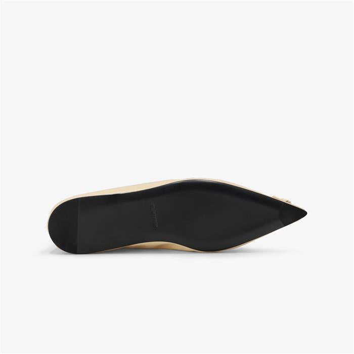 JIL SANDER Pointed Toe Stitch Ballerina Flats