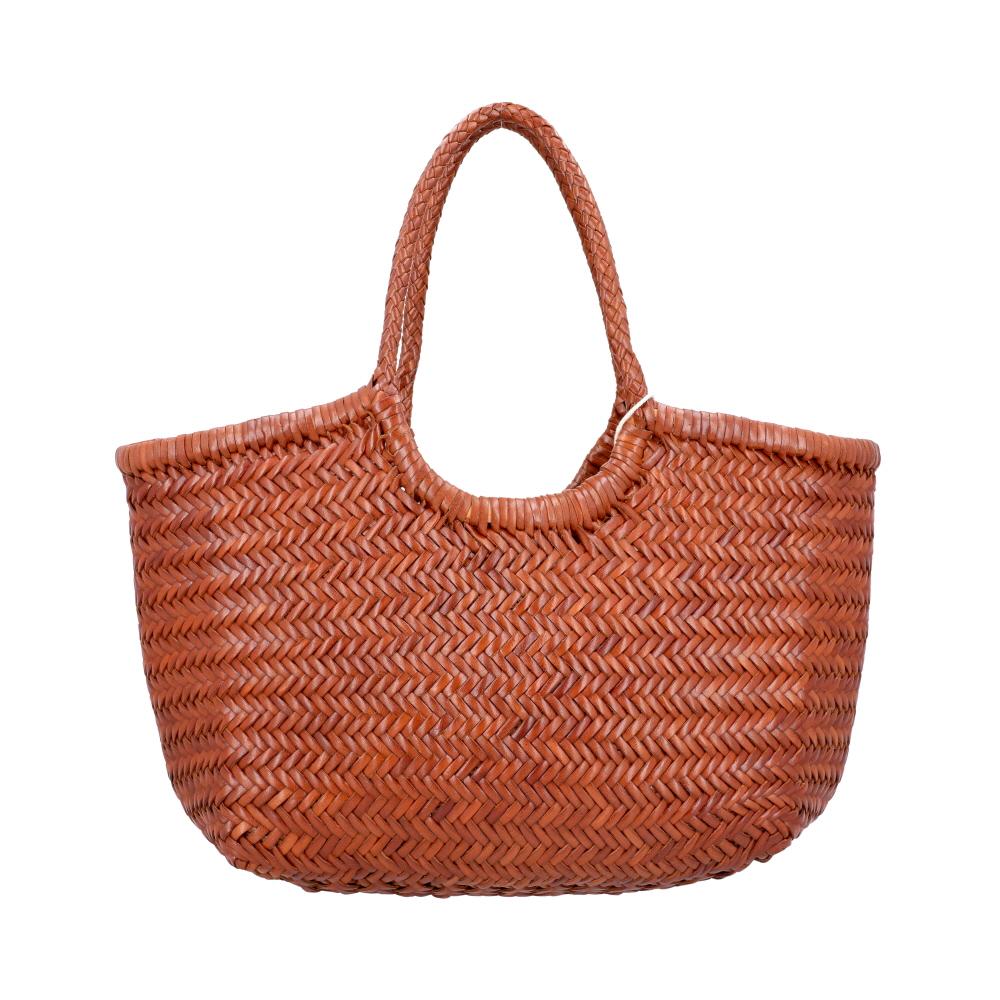 Dragon Diffusion Tan Leather Nantucket Large Women’s Tote Bag