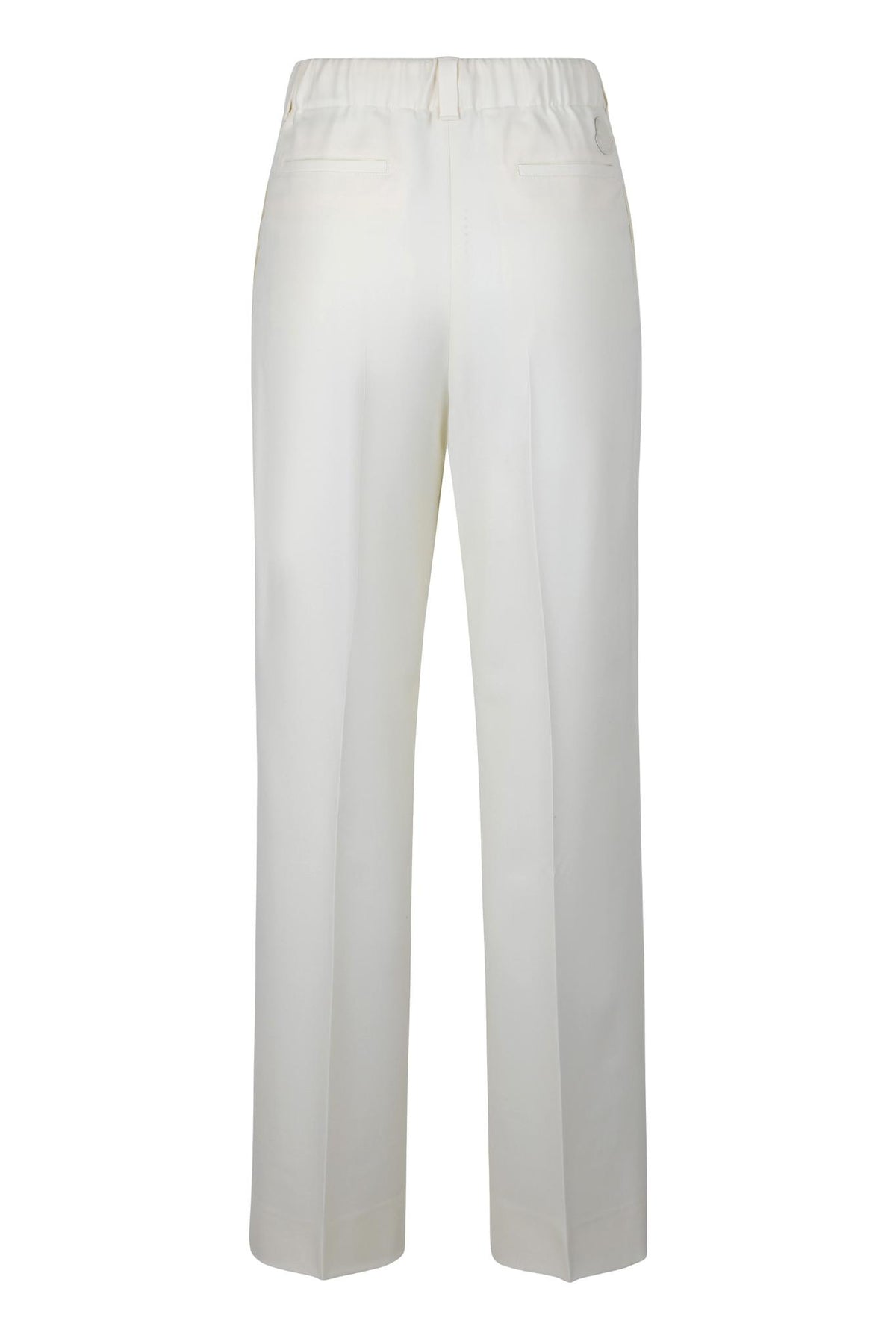 Moncler Black Wool Blend Classic Trousers for Women