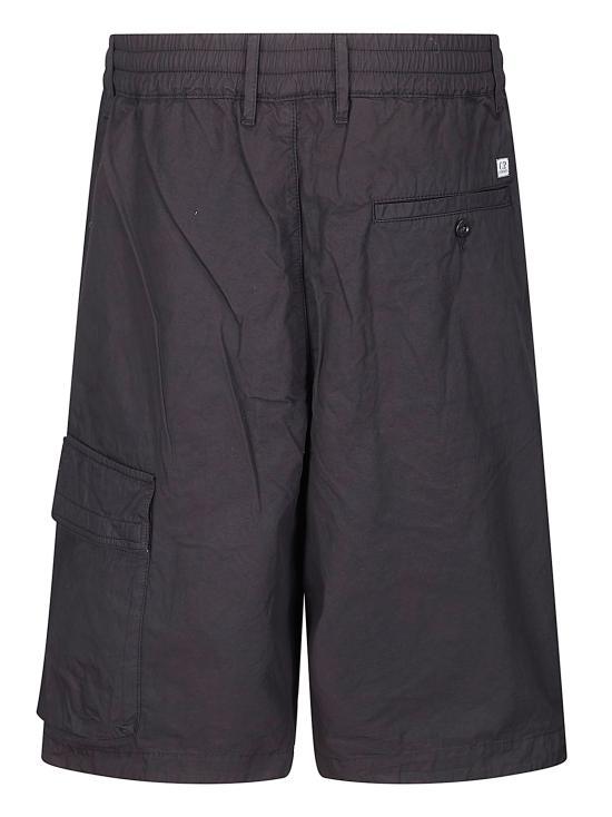 CP Company Stretch Satin Cargo Lens Shorts Black 20CMBE127 A110325 G999