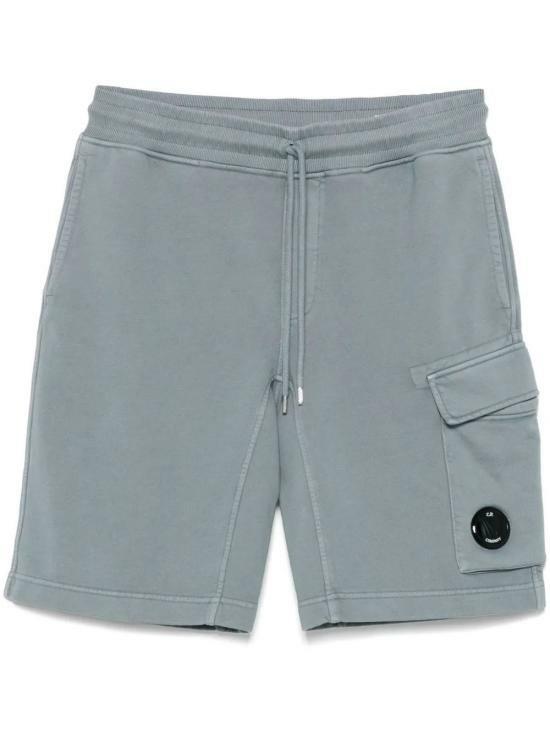 CP Company Cotton Diagonal Fleece Cargo Shorts