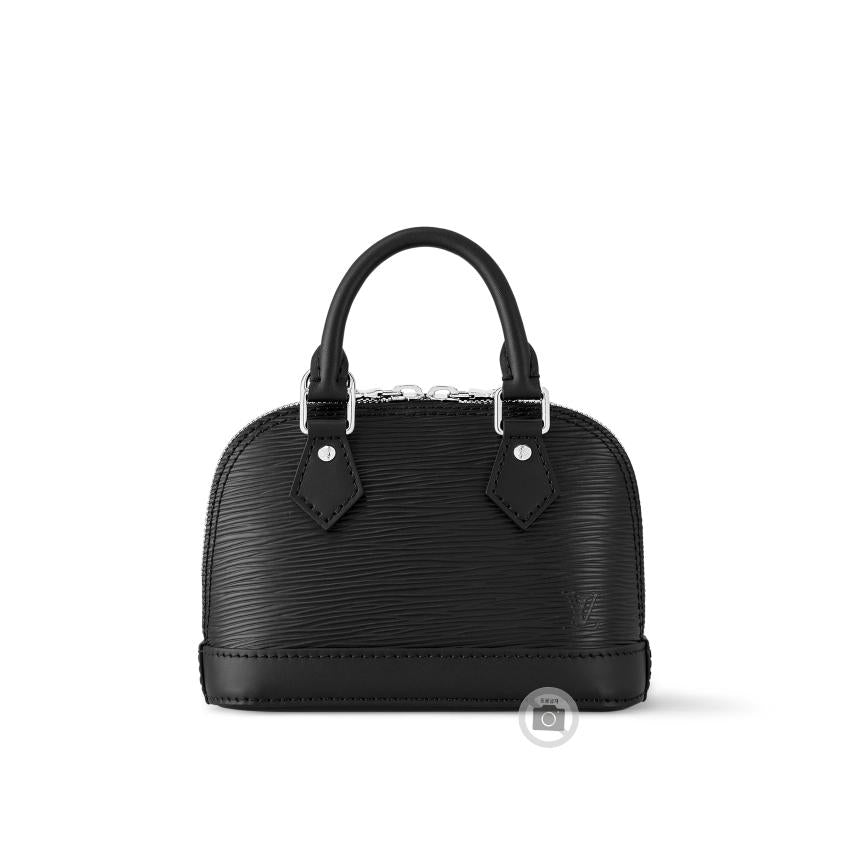 Louis Vuitton Epi Leather Nano Alma Tote Bag Black Unisex