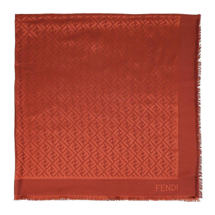 FENDI Women’s FF Logo Wool Silk Shawl Scarf