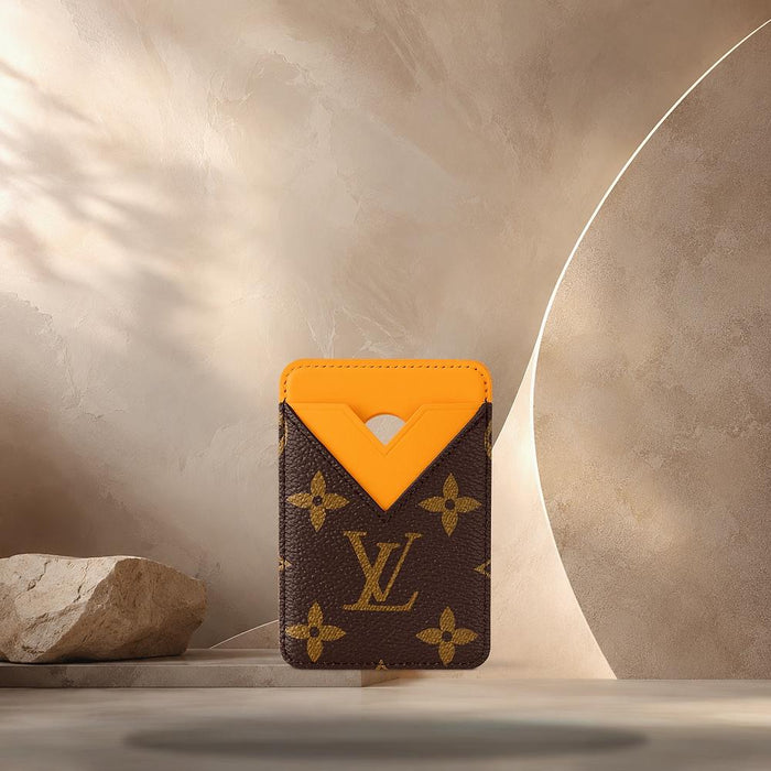 Louis Vuitton Safran Yellow Monogram Canvas Magnetic Card Holder