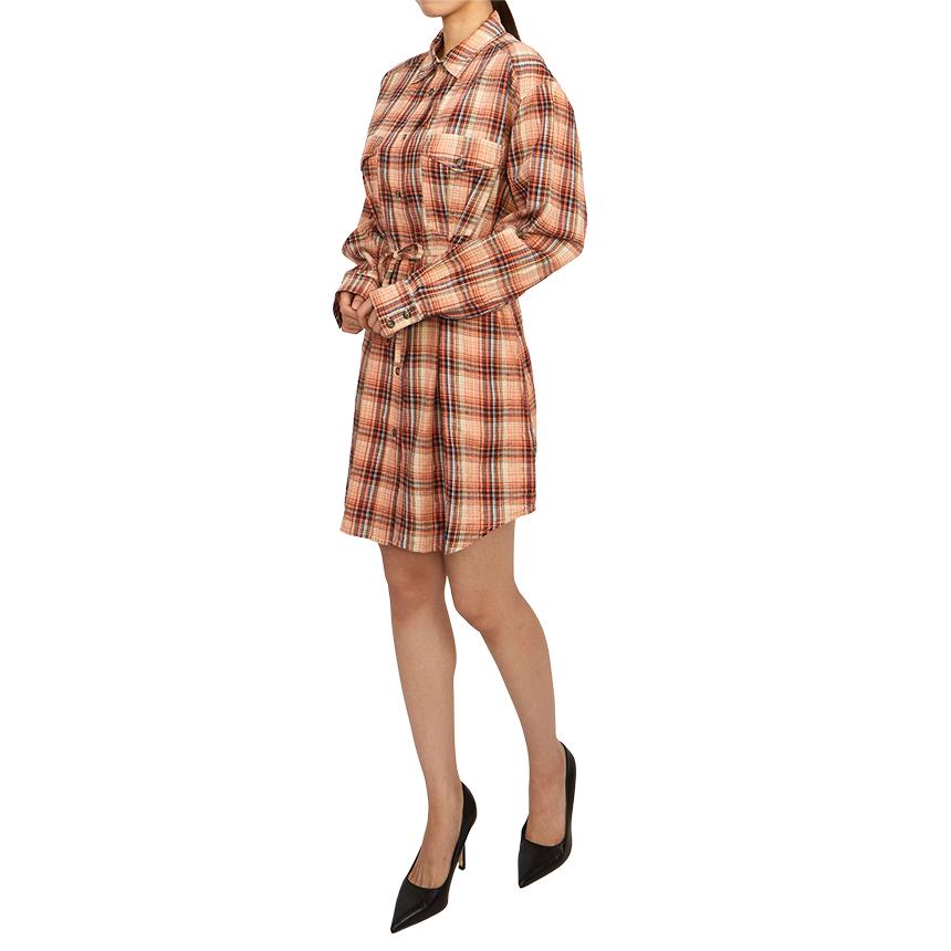 Isabel Marant Lilliane Women’s Shirt Mini Dress Orange