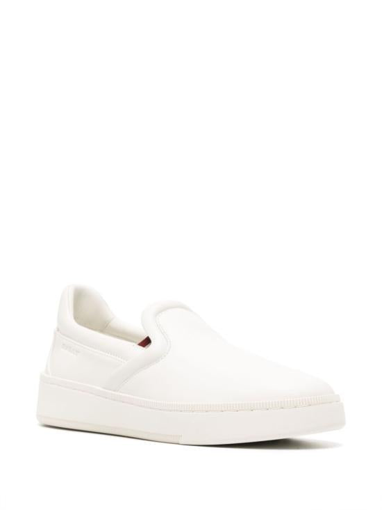 BALLY White Leather Low-Top Sneakers WK00 8DVT182 U001