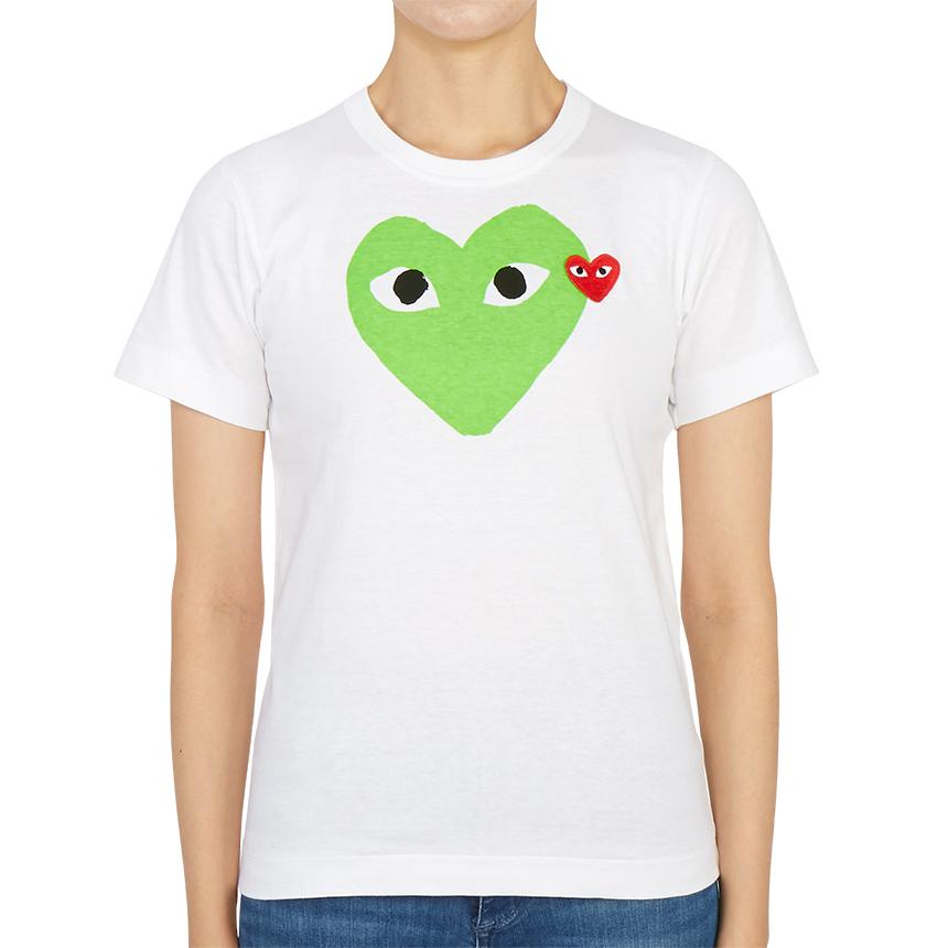 Comme des Garcons Red Heart Patch Short Sleeve T-Shirt Unisex AZ T105 051 3