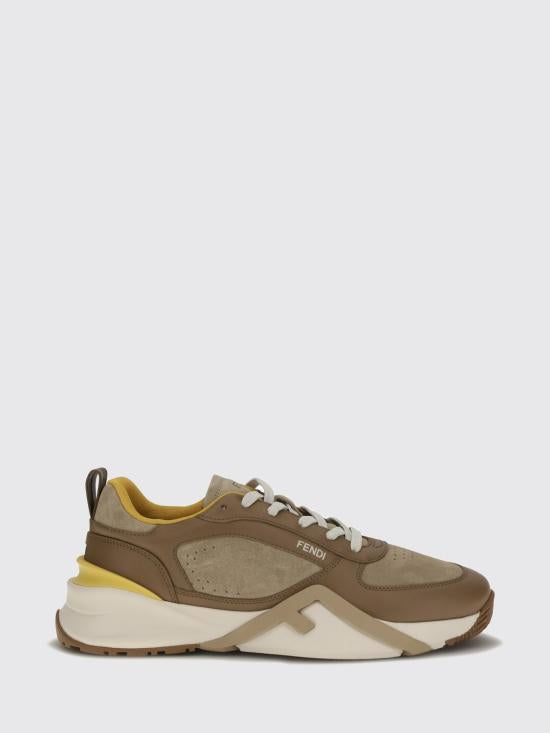 FENDI Men's Brown Low-Top Sneakers