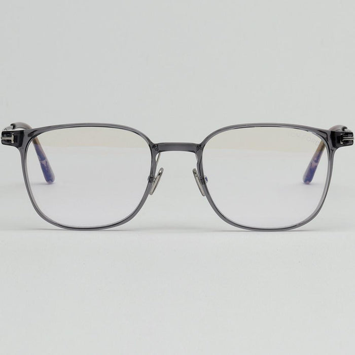 TOM FORD Blue Light Blocking Asian Fit Transparent Gray Square Acet TF5923KB 020