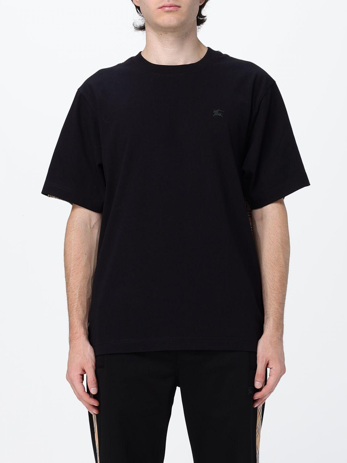BURBERRY Short Sleeve T-Shirt Men’s Cotton Crewneck Black