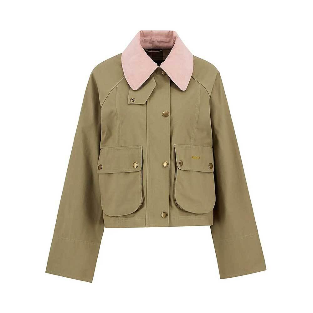 Barbour Cropped Beadnell Casual Jacket Olive Women’s