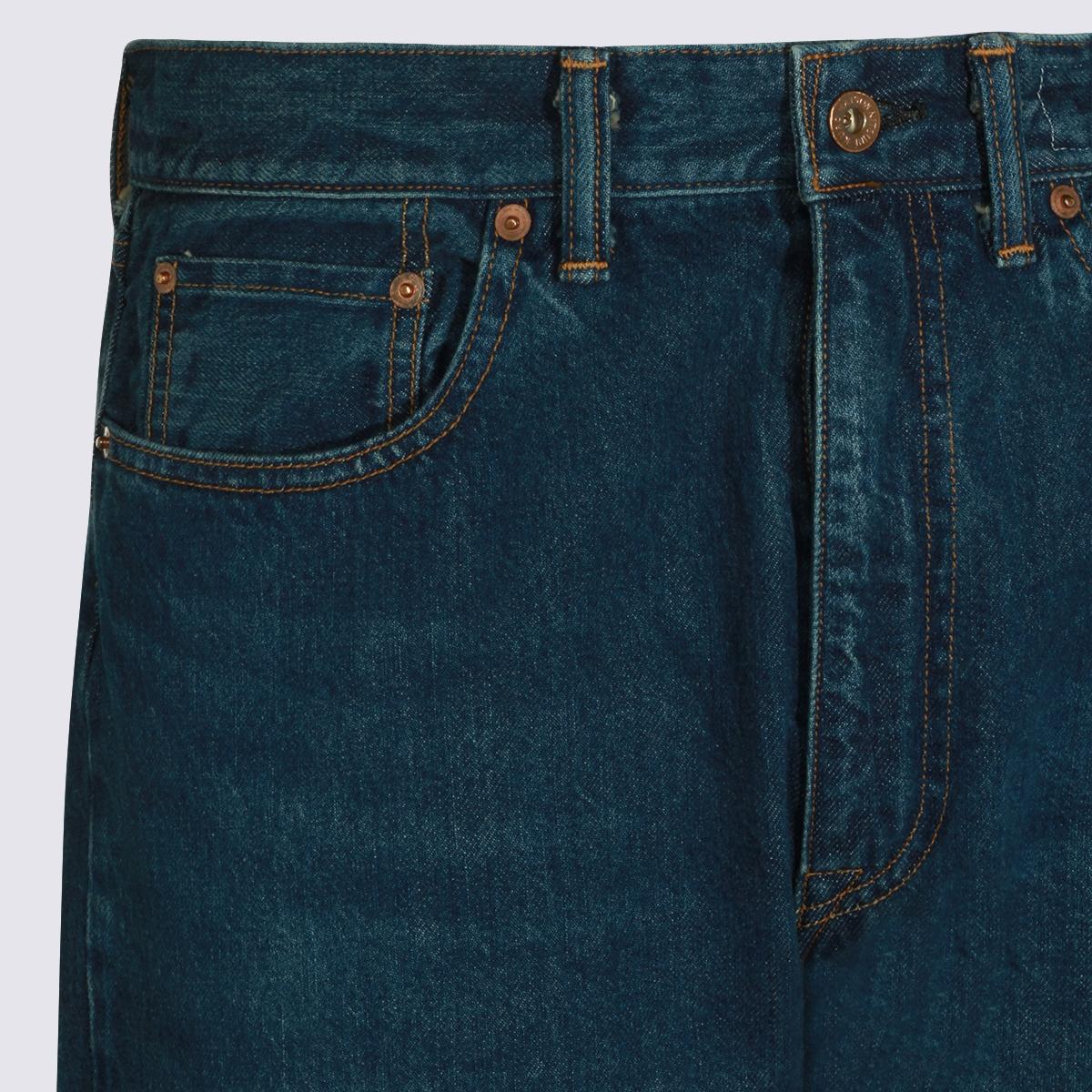 Maison Kitsune Blue Denim Jeans Men’s Pants
