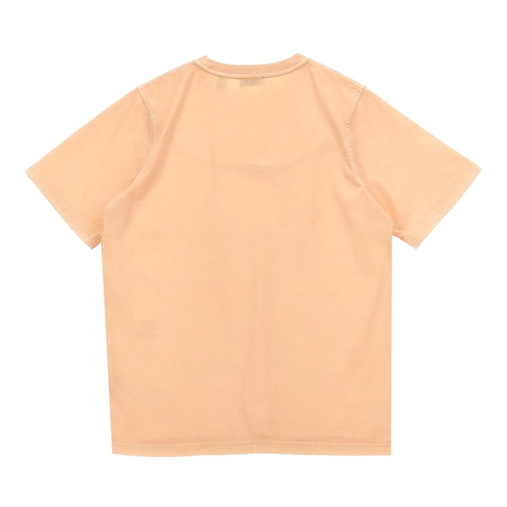 BURBERRY Pastel Peach Logo Embroidered Kids Women’s T-Shirt