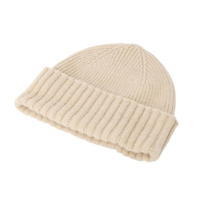 HOWLIN Oatmilk Unisex Knit Beanie Hat