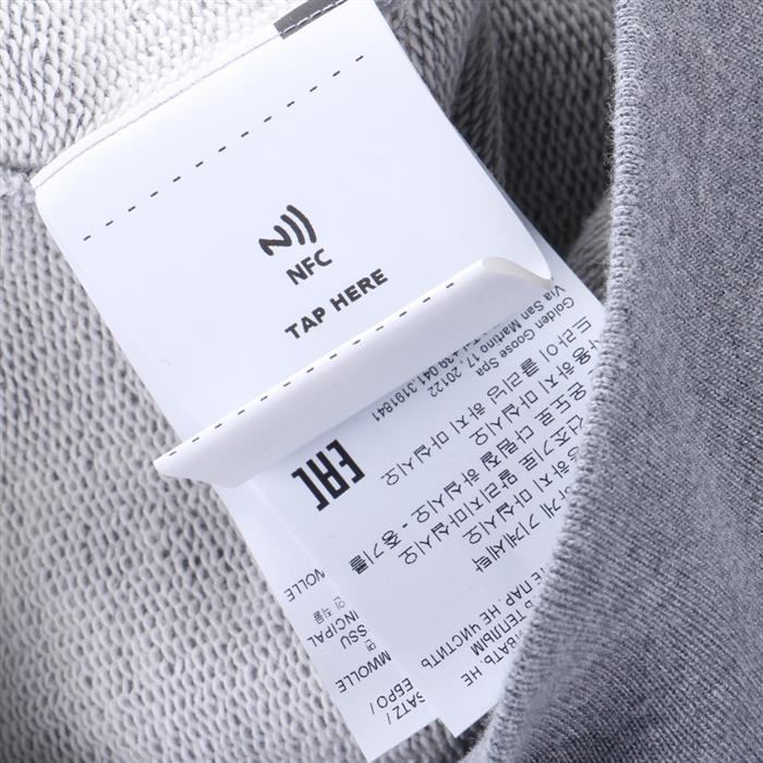 GOLDEN GOOSE Logo Print Crewneck Sweatshirt Women’s Navy Cotton