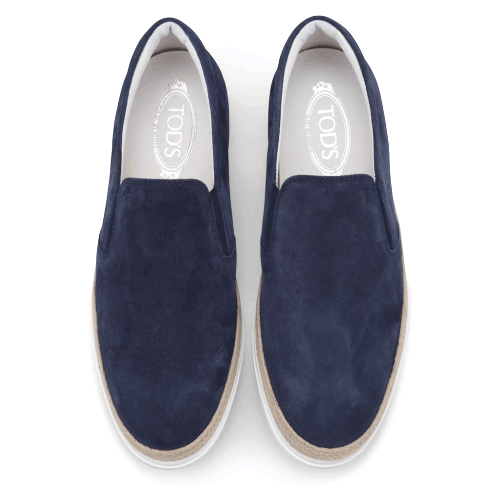 Tods Men’s Suede Slip-On Loafers XXM59K00040S5N S800