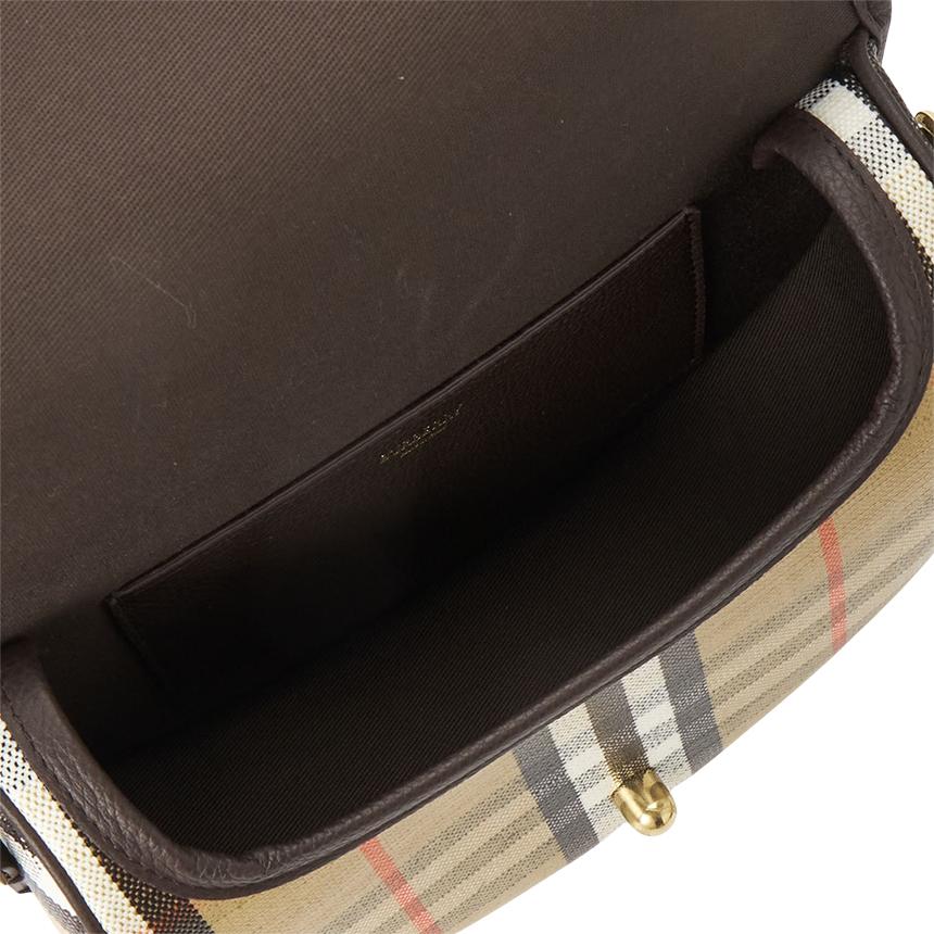 BURBERRY Highland Leather Crossbody Bag for Women