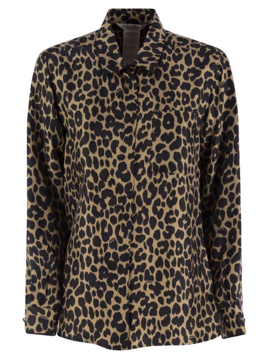 Max Mara Silk Blend Blouse Women’s Long Sleeve Ivory