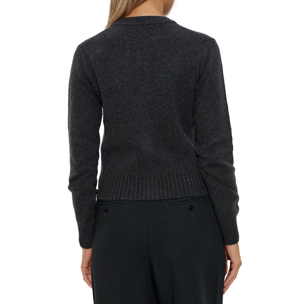 AMI Cashmere Crewneck Cardigan Womens FKC364 005 020