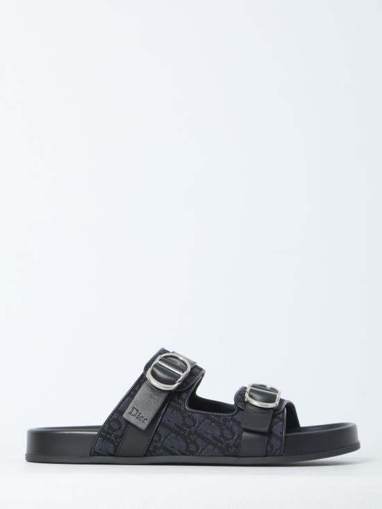 DIOR Black Mule Slide Sandals