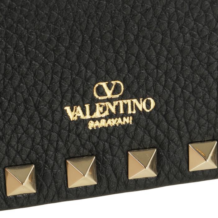 VALENTINO Rockstud Mini Leather Shoulder Bag Black 6W2P0Y59 VSH