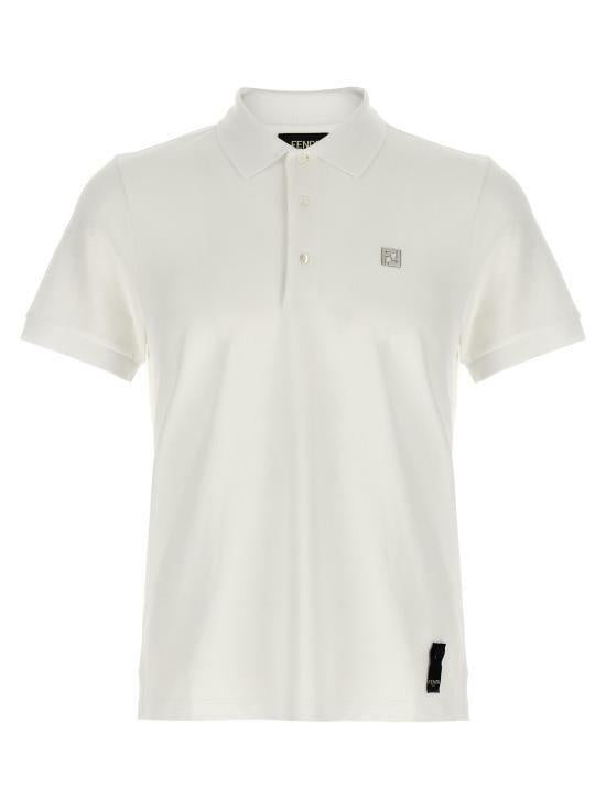 FENDI FF Metal Piqué Polo Shirt for Men
