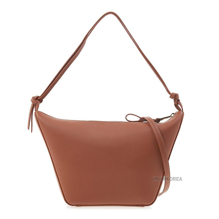 LOEWE Mini Hammock Hobo Shoulder Bag Women’s Beige Leather