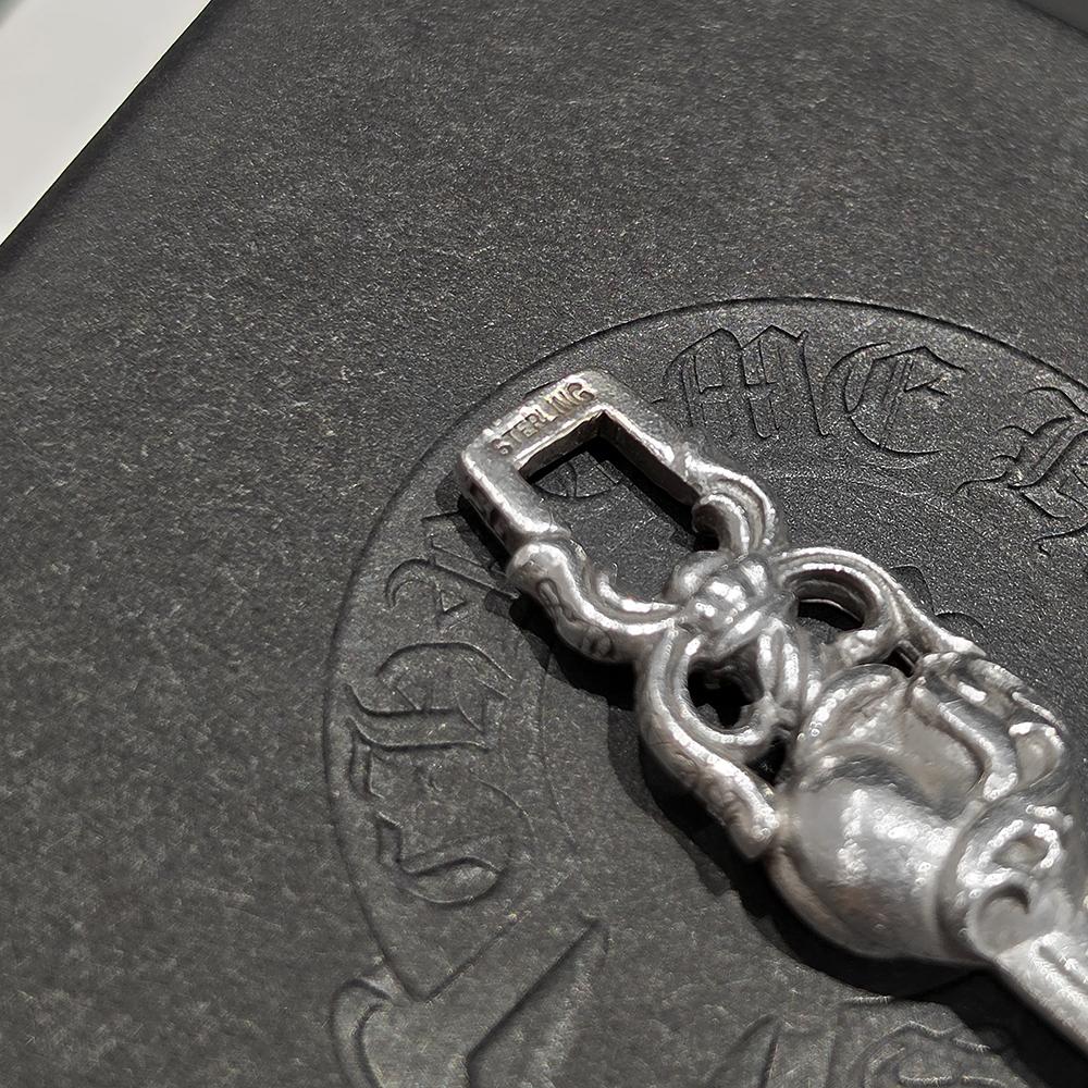 Chrome Hearts Heart Dagger Pendant Charm Necklace Unisex