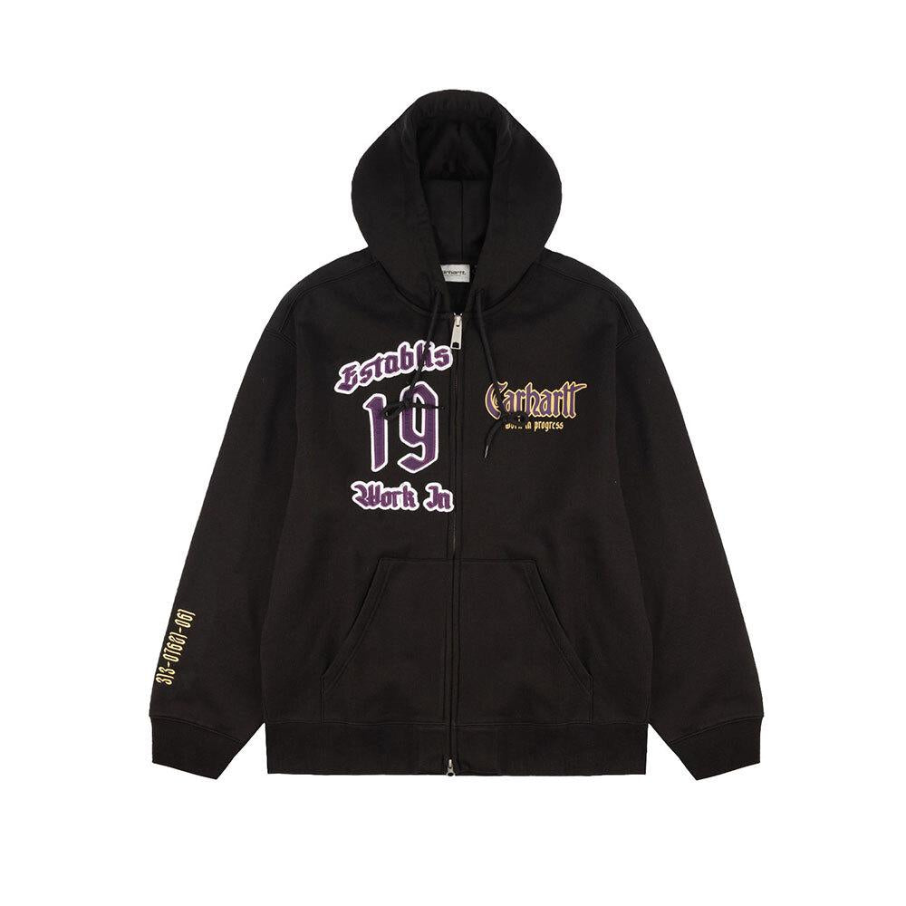CARHARTT WIP Men’s Fleece-Lined Dual Zip Hoodie Jacket I035611 89XX